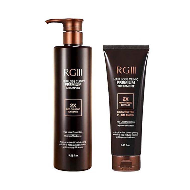 RGIII Premium 2X Red Ginseng Shampoo 520ml &amp; Treatment 250ml Set