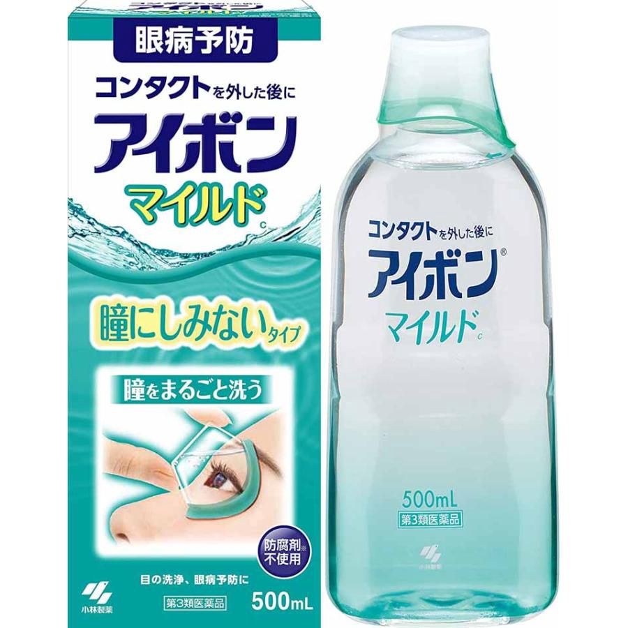 Kobayashi Eyebon Eye Wash Mild (Light Green) 500ml