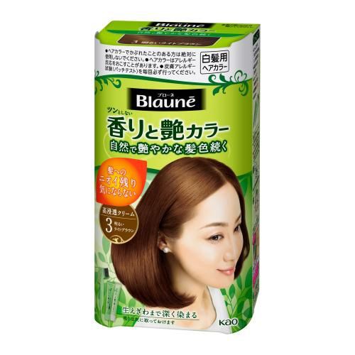 Kao Blaune Fragrance And Luster Color Cream 03 Bright Light Brown