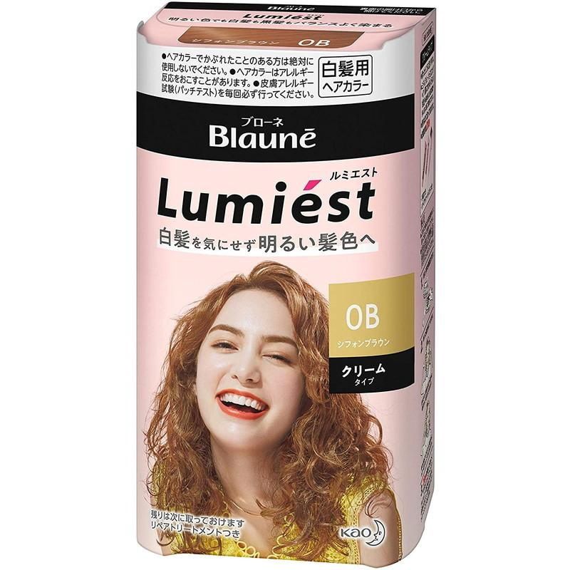 Kao Blaune Lumiest Hair Color 0B Chiffon Brown