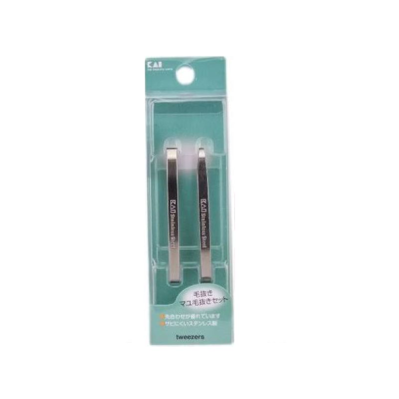 Kai Tweezers &amp; Eyebrow Set Pal