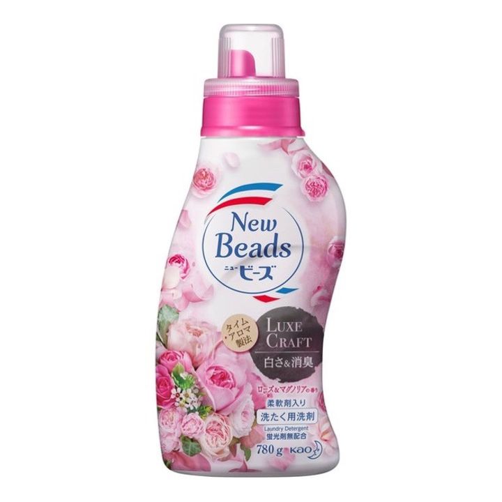 Kao Beads Softener &amp; Detergent - Rose Flower 780ml