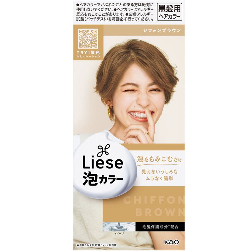 Kao Liese Prettia Bubble Hair Color - Chiffon Brown