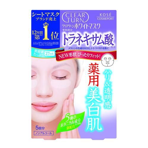 Kose Clear Turn Face Mask - Tranexamic Acid 5pcs/Box