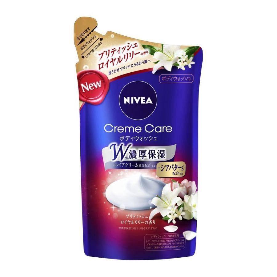 Kao Nivea Cream Care Body Wash Premium British Royal LilyScent Refill 360ml