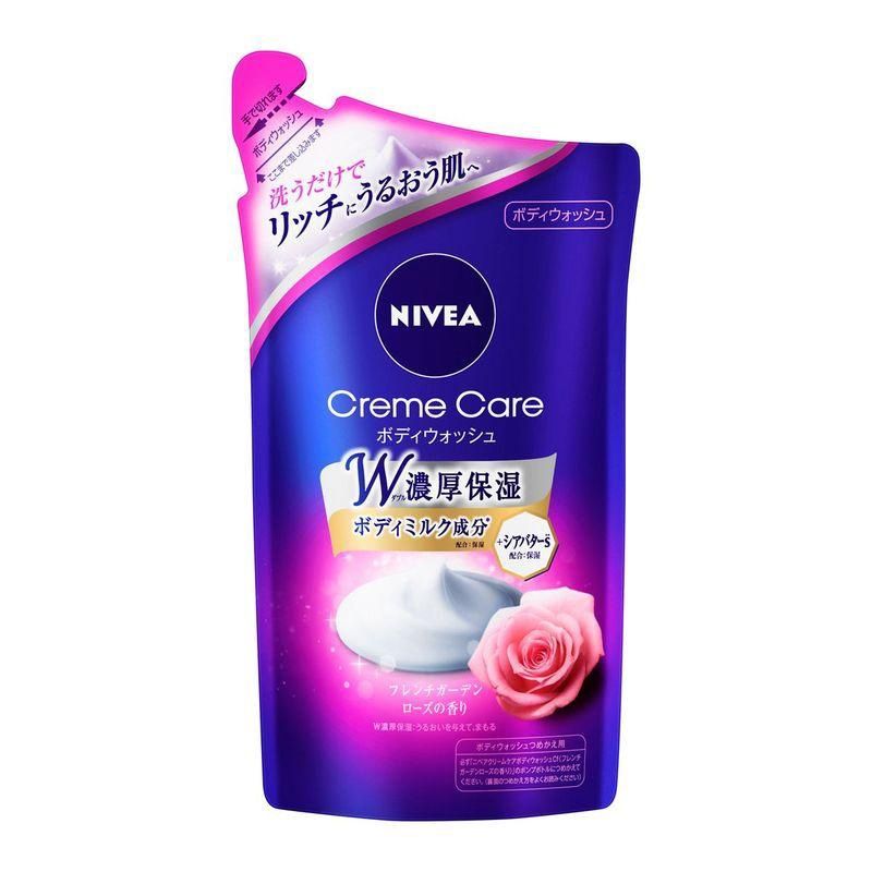 Kao Nivea Cream Care Body Wash Premium  French Rose Scent Refill 360ml