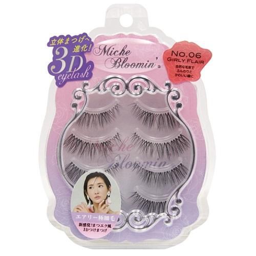 Miche Bloomin&#39; False Eyelashes 3D Style No.06  Girly Flair