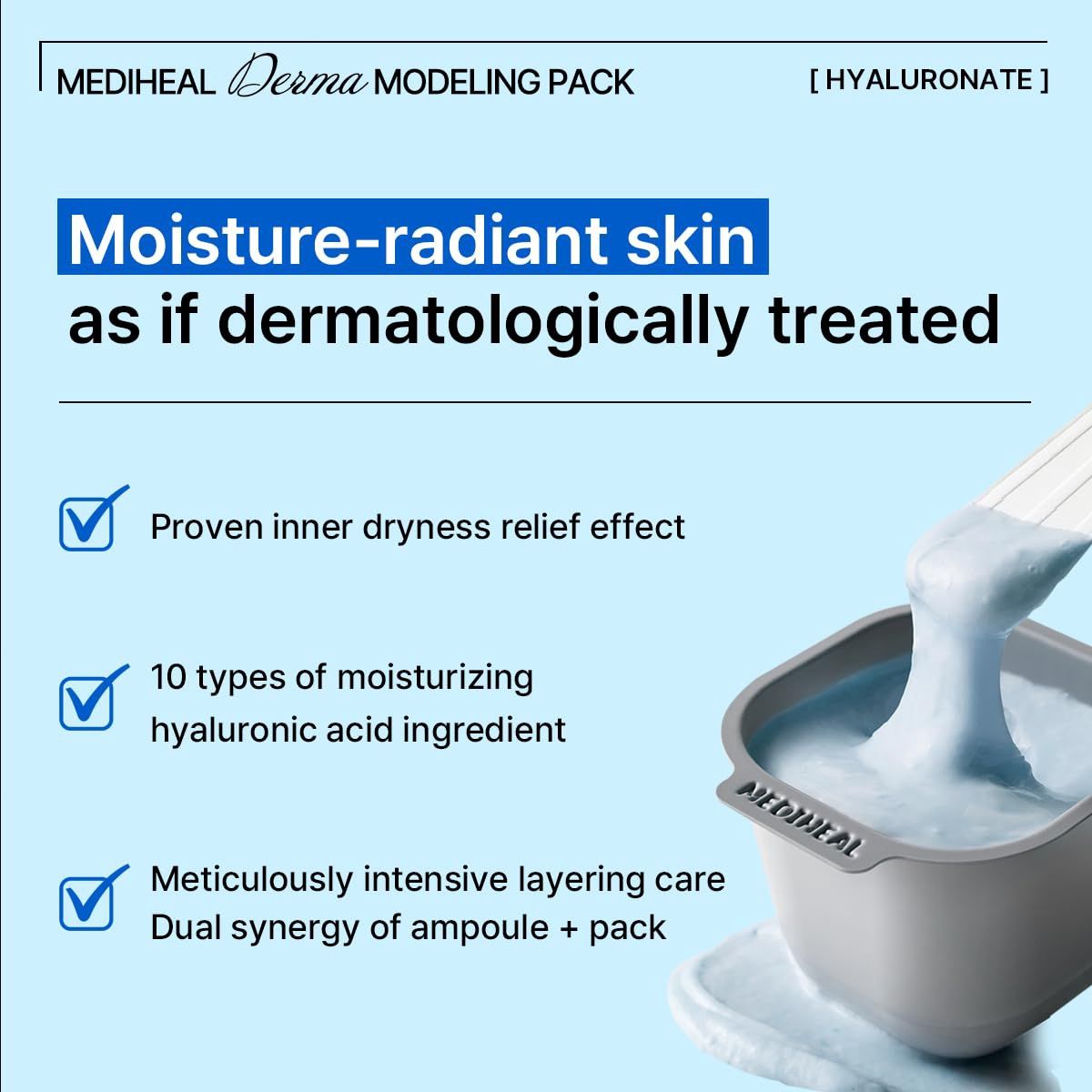 Mediheal Derma Hyaluronic Acid Moisture Modeling Pack