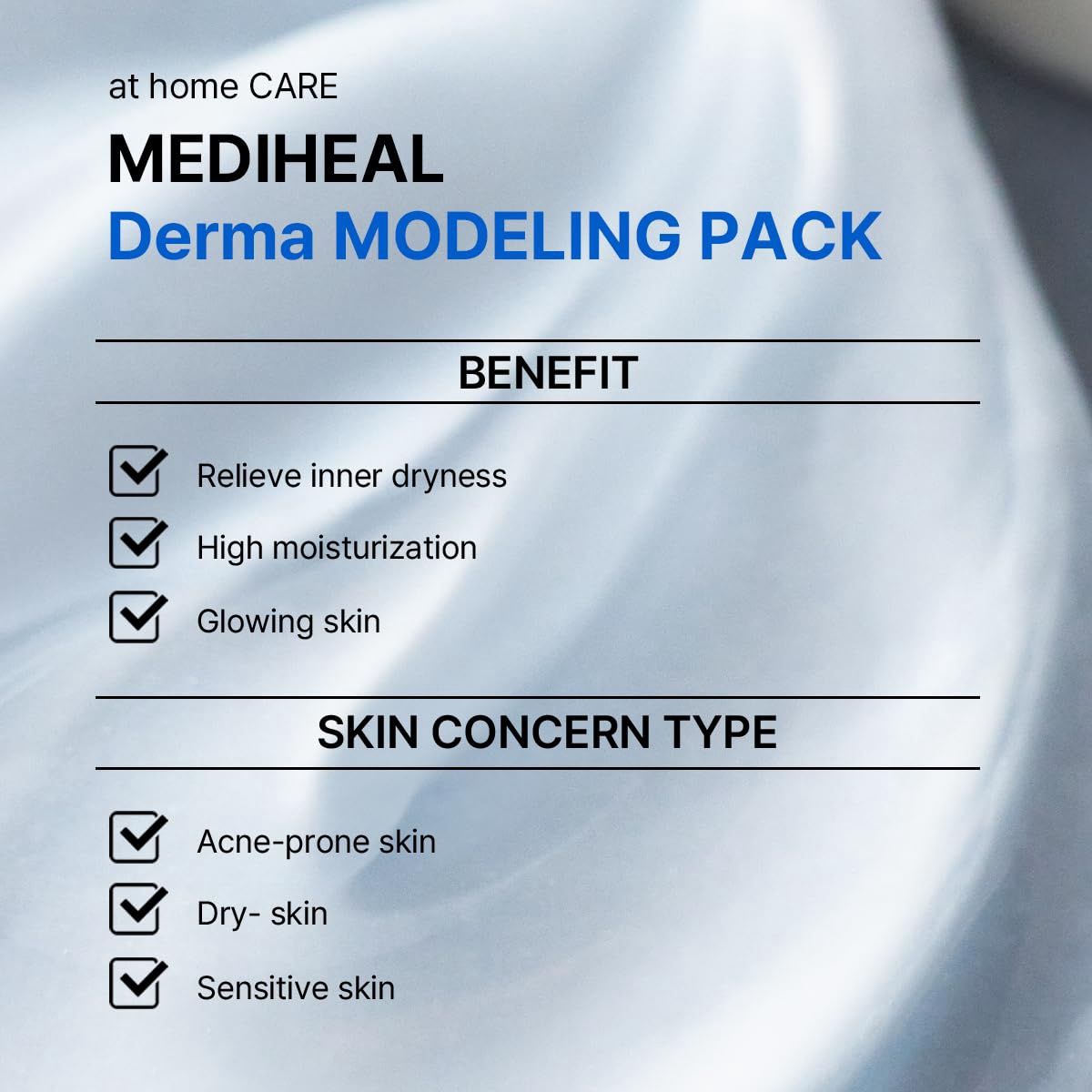 Mediheal Derma Hyaluronic Acid Moisture Modeling Pack