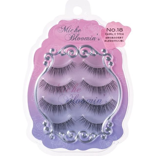 Miche Bloomin&#39; False Eyelashes 3D Style No.18 Girly Mix