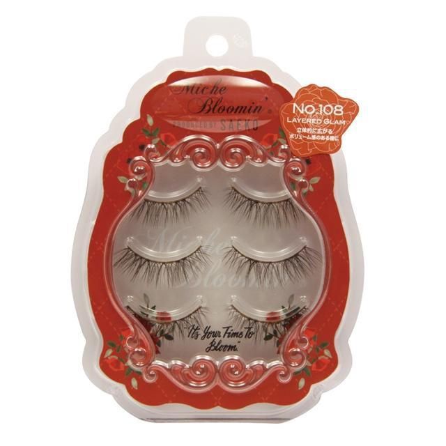 Miche Bloomin&#39; False Eyelash Saeko Edition No. 108 Layered Glam