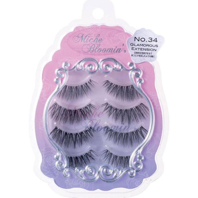 Miche Bloomin&#39; False Eyelashes 3D Style No.34 Glamorous Extension