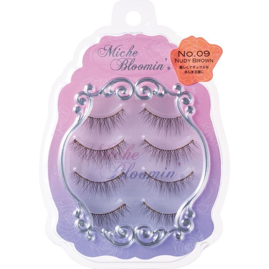 Miche Bloomin&#39; False Eyelashes 3D Style No.09 Nudy Brown
