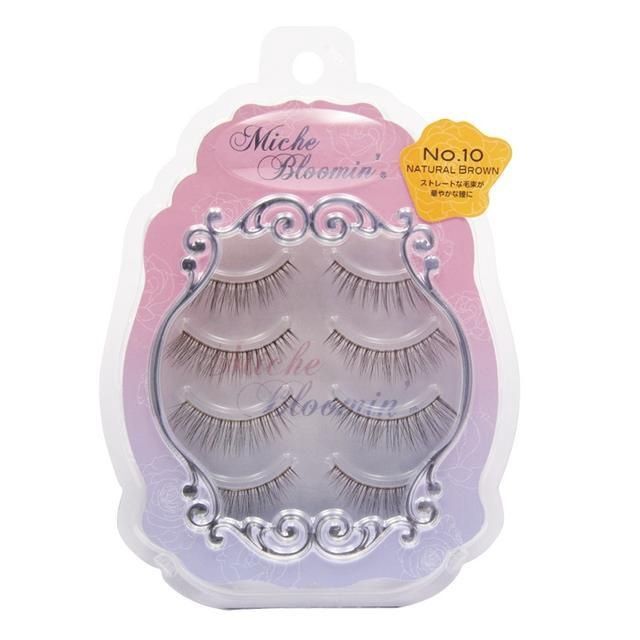Miche Bloomin&#39; False Eyelashes 3D Style No.10 Natural Brown