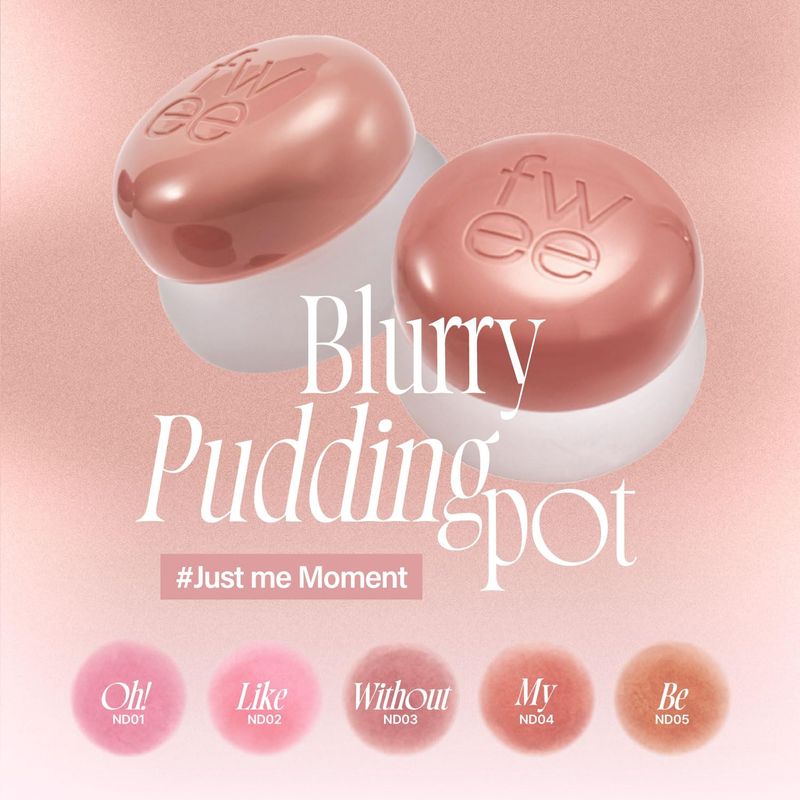 Fwee Lip &amp; Cheek Blurry Pudding Pot ND01 Oh! 5g