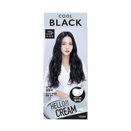 Mise En Scene Hello Cream Hair Dye 1CB Cool Black