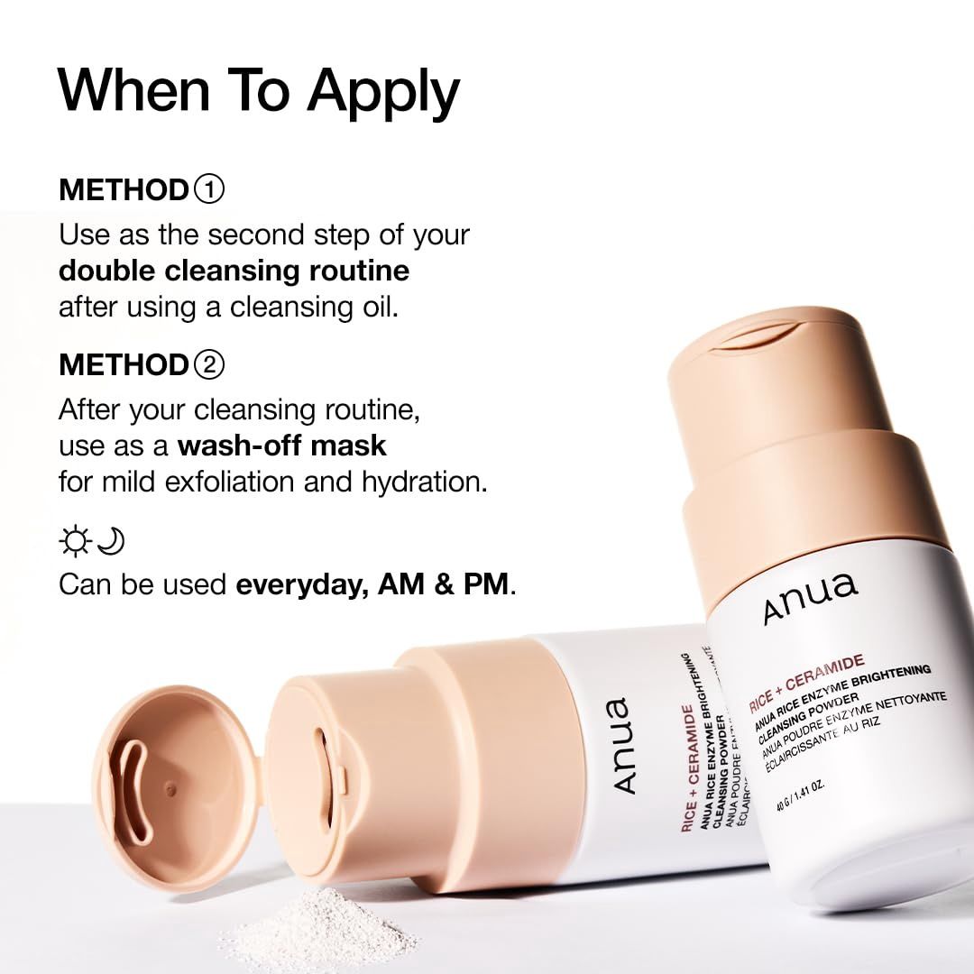Anua Rice Enzyme Brightening Cleansing Powder 40ml