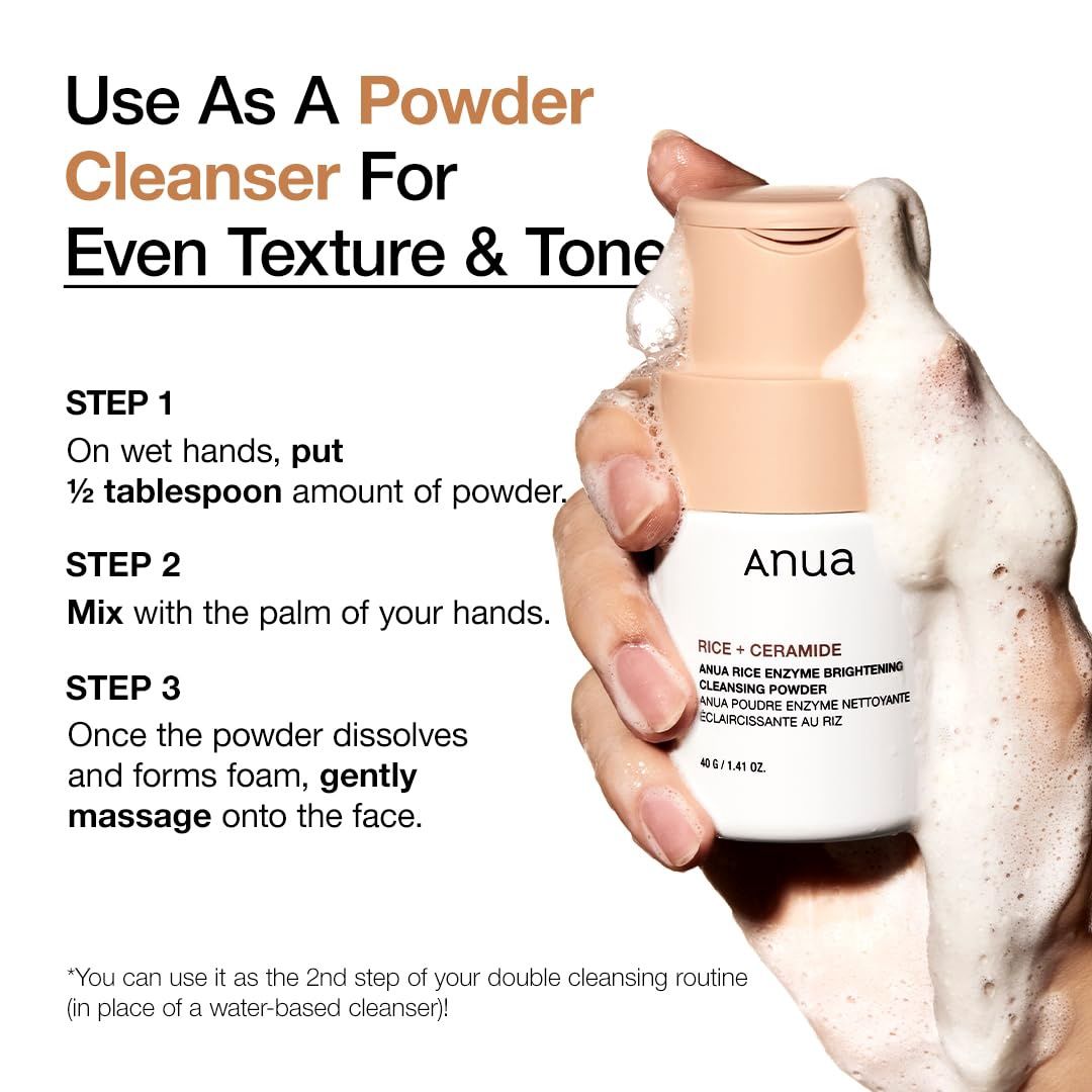 Anua Rice Enzyme Brightening Cleansing Powder 40ml