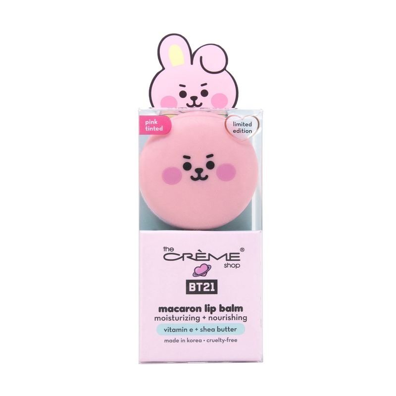 TCS BT21 Baby Macaron Lip Balm COOKY (White Peach)