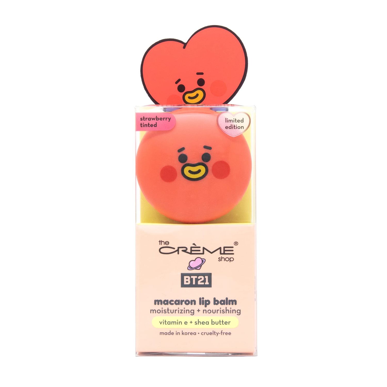 TCS BT21 Baby Macaron Lip Balm TATA (Strawberry Milk)