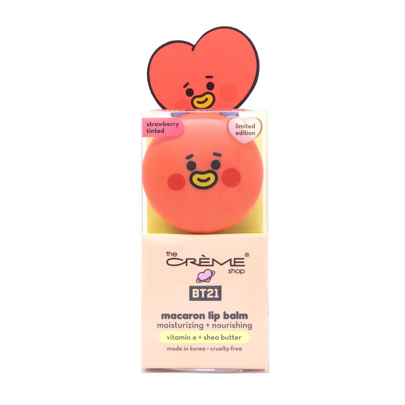 TCS BT21 Baby Macaron Lip Balm TATA (Strawberry Milk)
