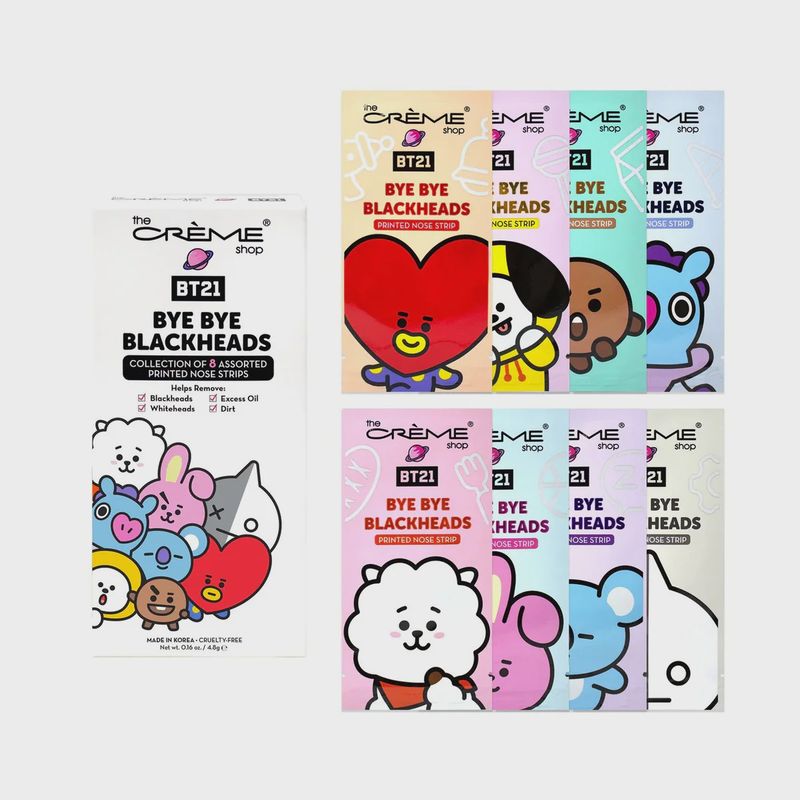 TCS BT21 Byebye Blackheads-Pore Strips 8pcs