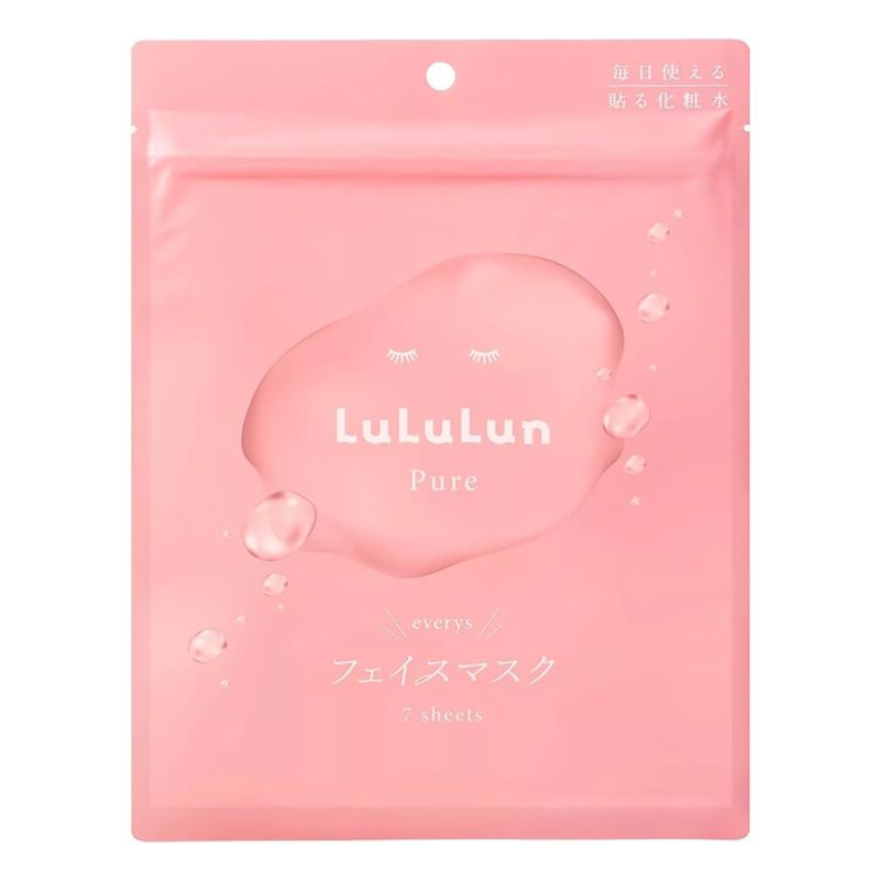 Lululun Pure Face Mask (Pink) 7 Sheets
