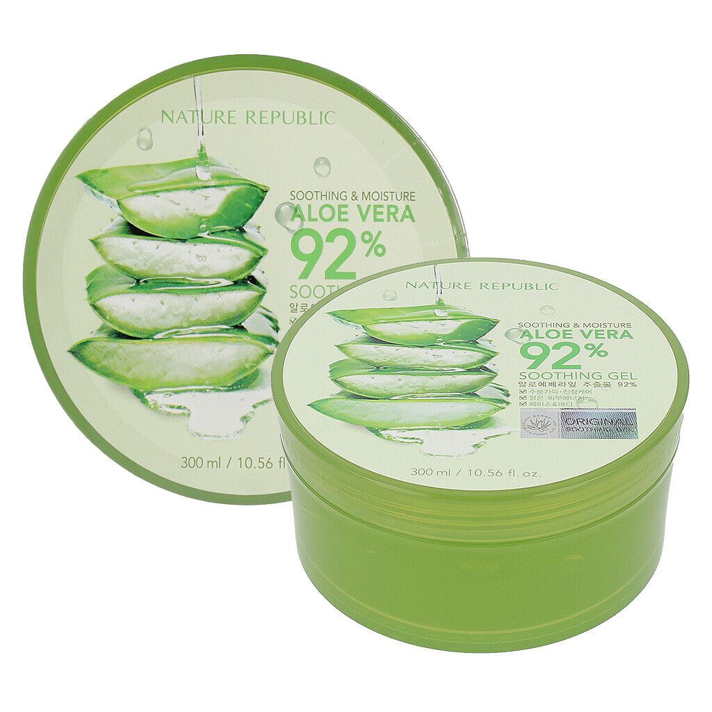 Nature Republic Soothing &amp; Moisture 92% Aloe Vera Gel 300ml (L)