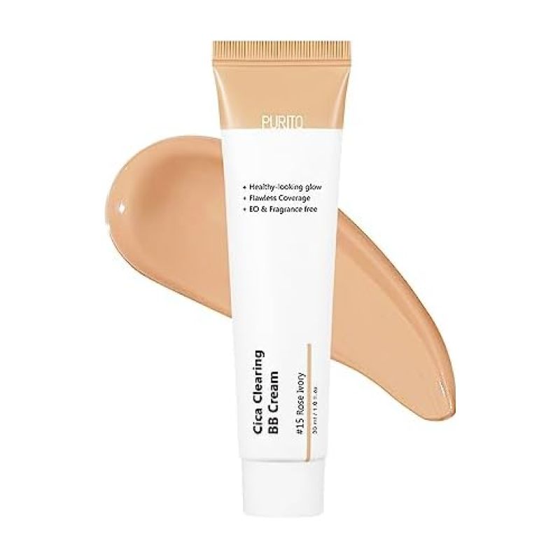 Purito Cica Clearing BB Cream 30ml #15 Rose Ivory