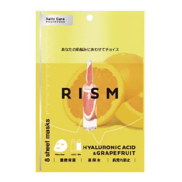 RISM Daily Care Mask Hyaluronic Acid &amp; Grapefruit