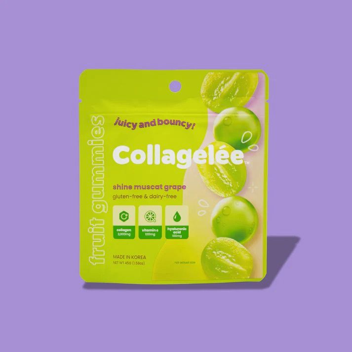 Collagelee Juicy&amp;Bouncy! Fruit Gummies Shine Muscat Grape