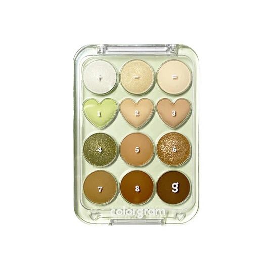 Colorgram Pin Point Eyeshadow Palette #06 Buttercup Brown Love