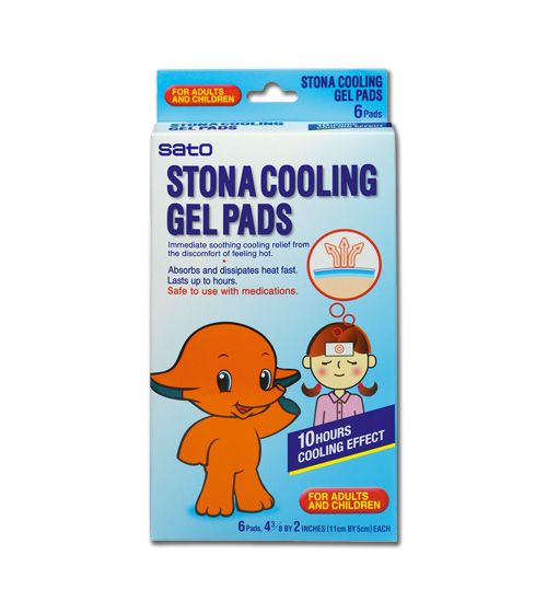 Sato Pharmaceutical Stona Cold Remedy Cooling Gel Pads 6pcs