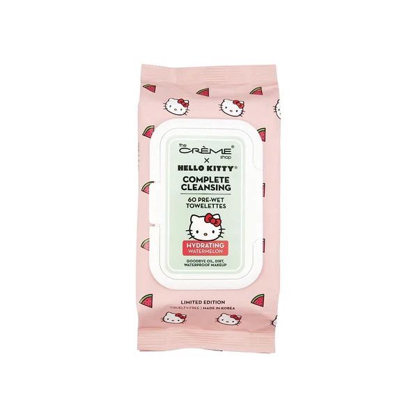 TCS Sanrio Hello Kitty Cleansing Towelettes 60pcs (Hydrating Watermelon)