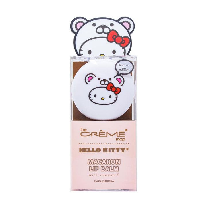 TCS Hello Kitty Teddy Bear Macaron Lip Balm (White Chocolate)