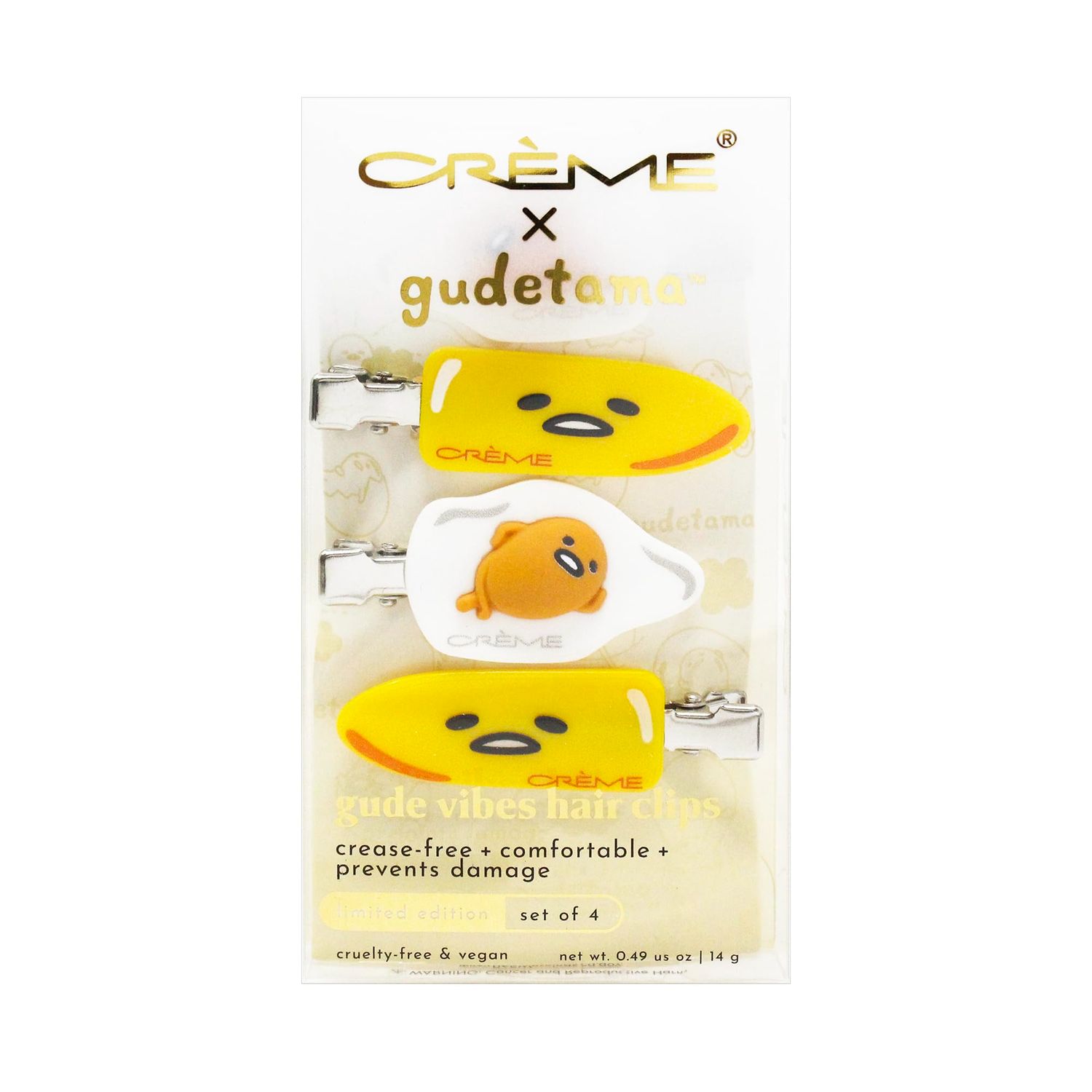 TCS Sanrio Gudetama Gude Vibes Hair Clips