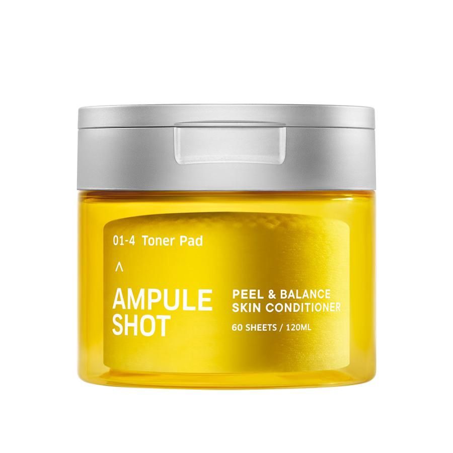 Ampule Shot Peel &amp; Balance Skin Conditioner Toner Pad 60pcs