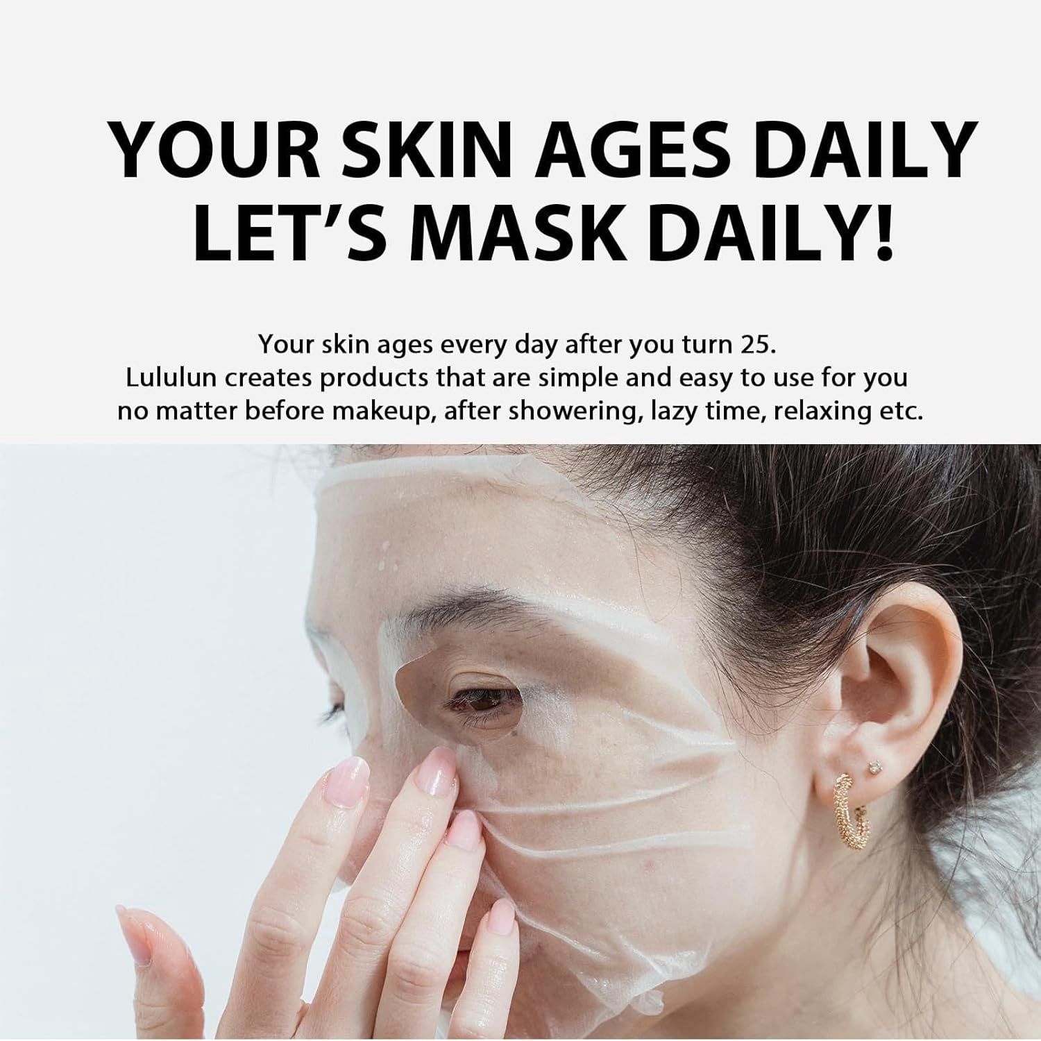 Lululun Pure Sheet Mask Everys (Pink) 32pcs*