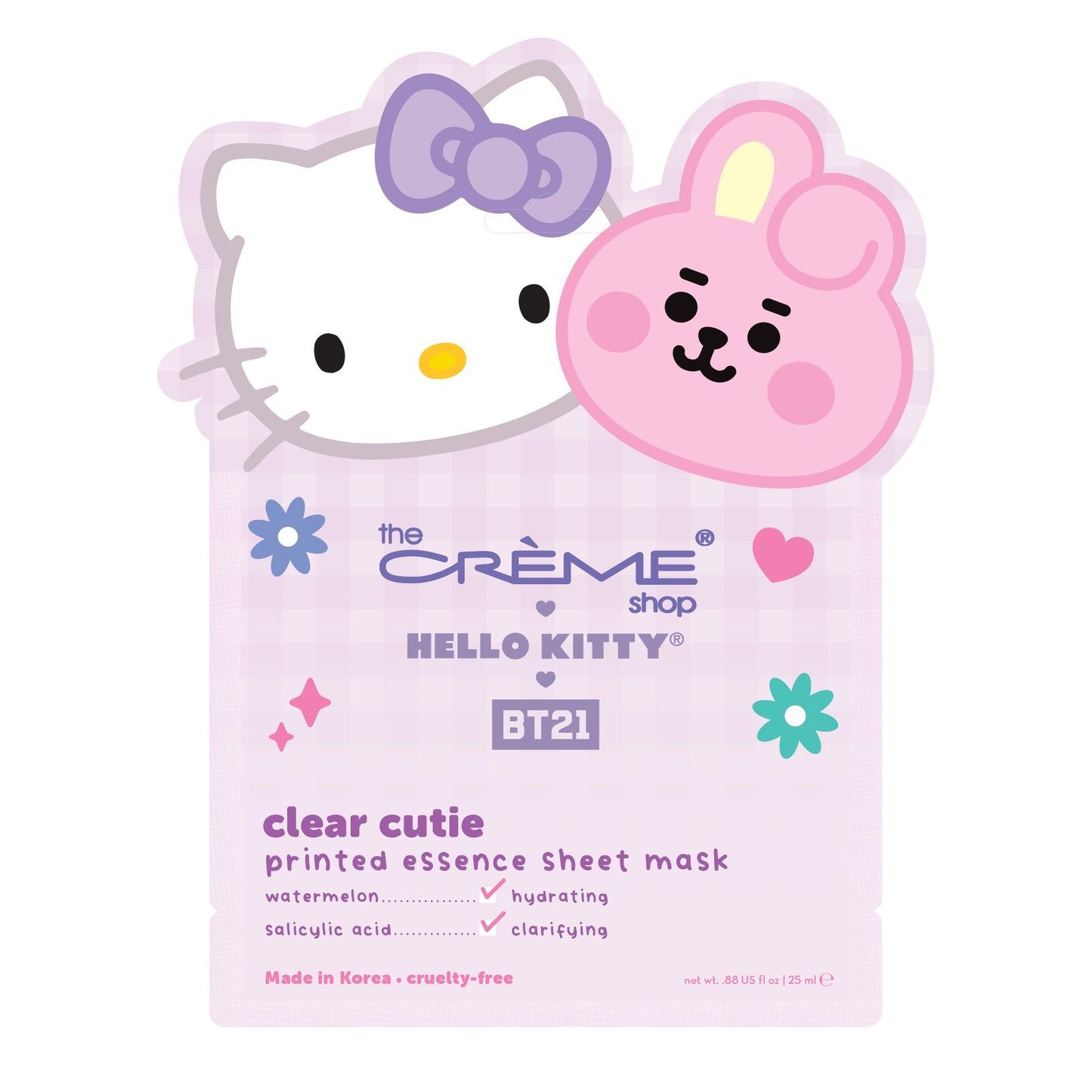 TCS Sanrio Hello Kitty X BT21 Dream Team Printed Essence Sheet Mask Cooky