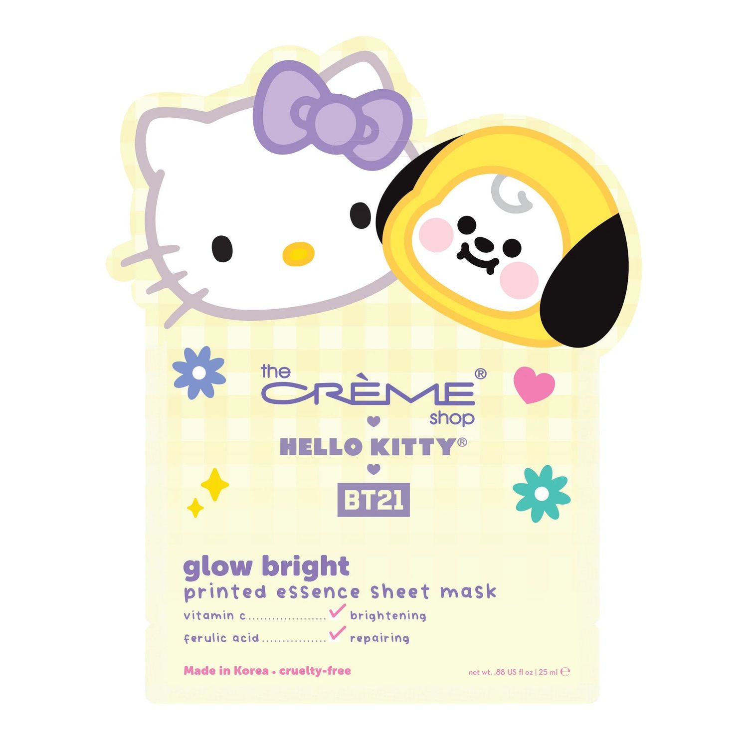 TCS Sanrio Hello Kitty X BT21 Dream Team Printed Essence Sheet Mask Chimmy