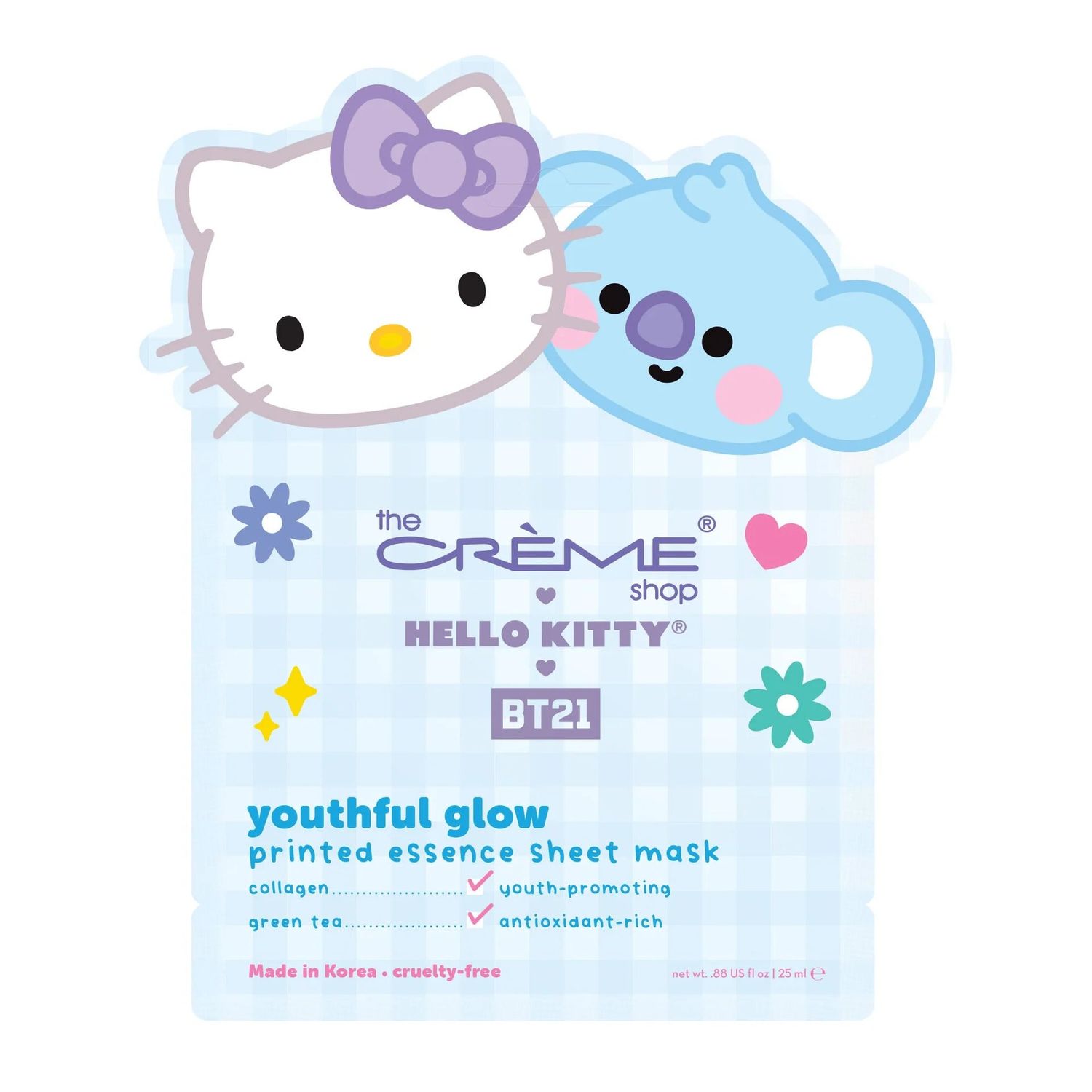 TCS Sanrio Hello Kitty X BT21 Dream Team Printed Essence Sheet Mask Koya