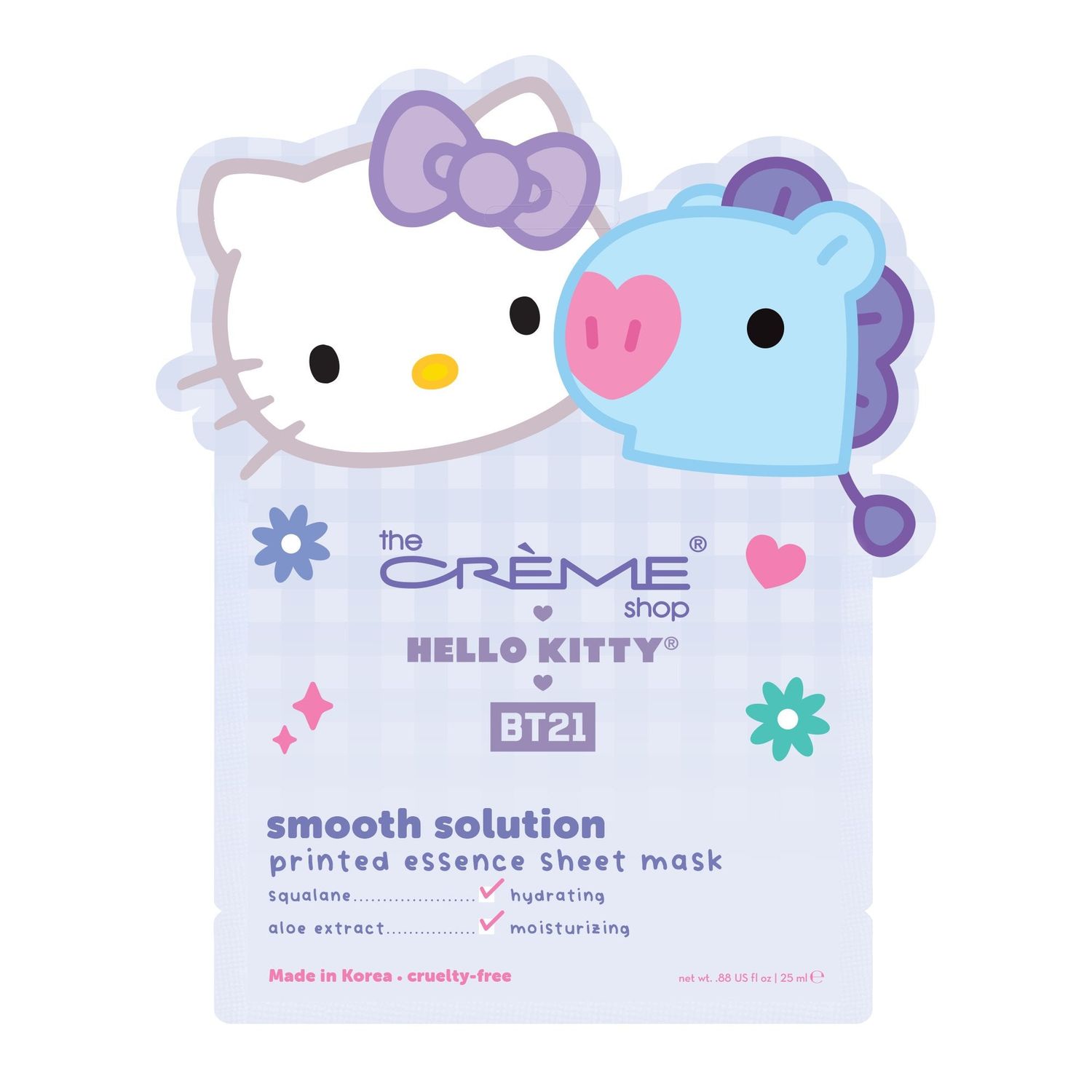 TCS Sanrio Hello Kitty X BT21 Dream Team Printed Essence Sheet Mask Mang