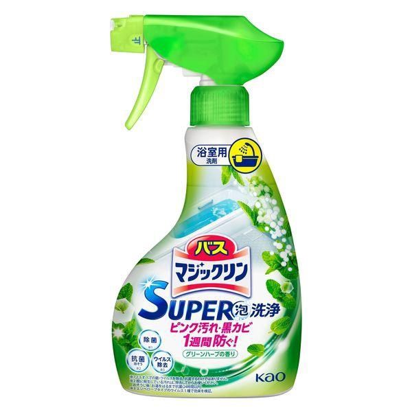 Kao Bath Magiclean Super Foam Cleaning Green Herb Scent 350ml