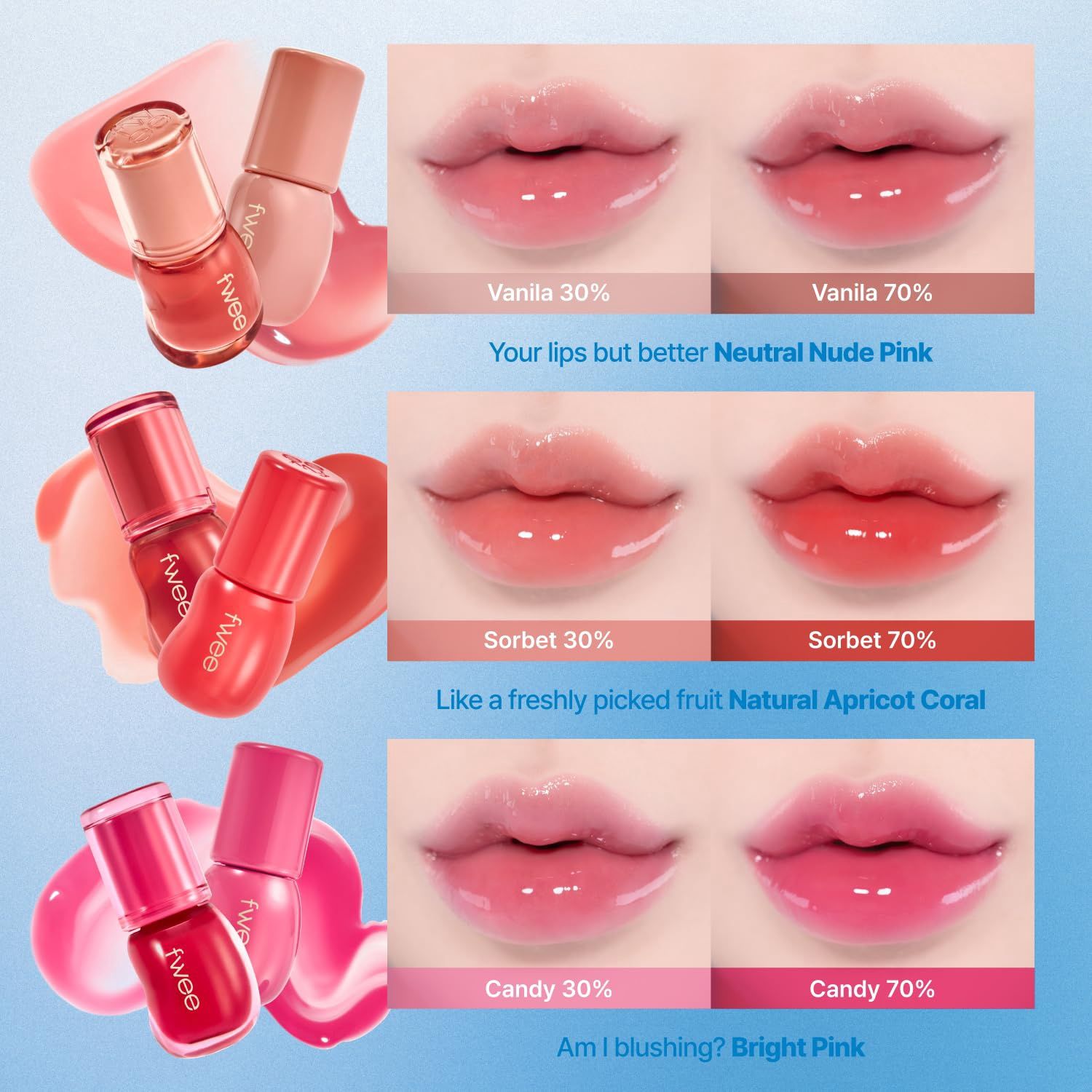 Fwee 3D Voluming Gloss 30% - #02 Coral Sorbet