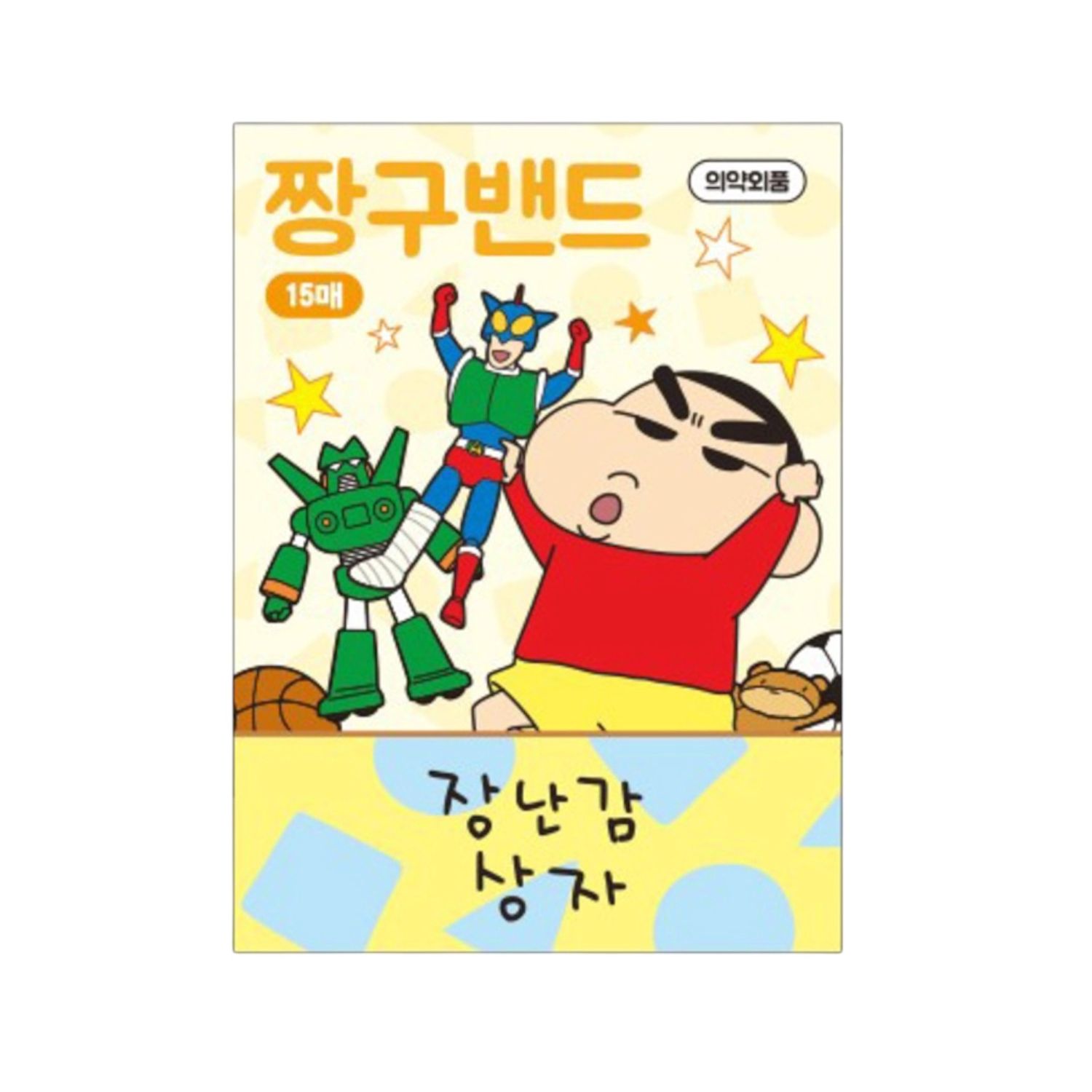 Crayon Shin-can With Robot Bandage 15pcs