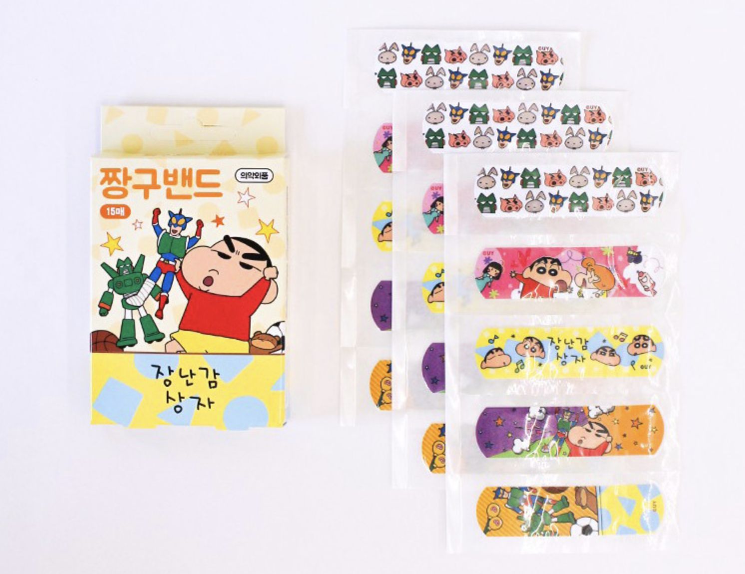 Crayon Shin-can With Robot Bandage 15pcs