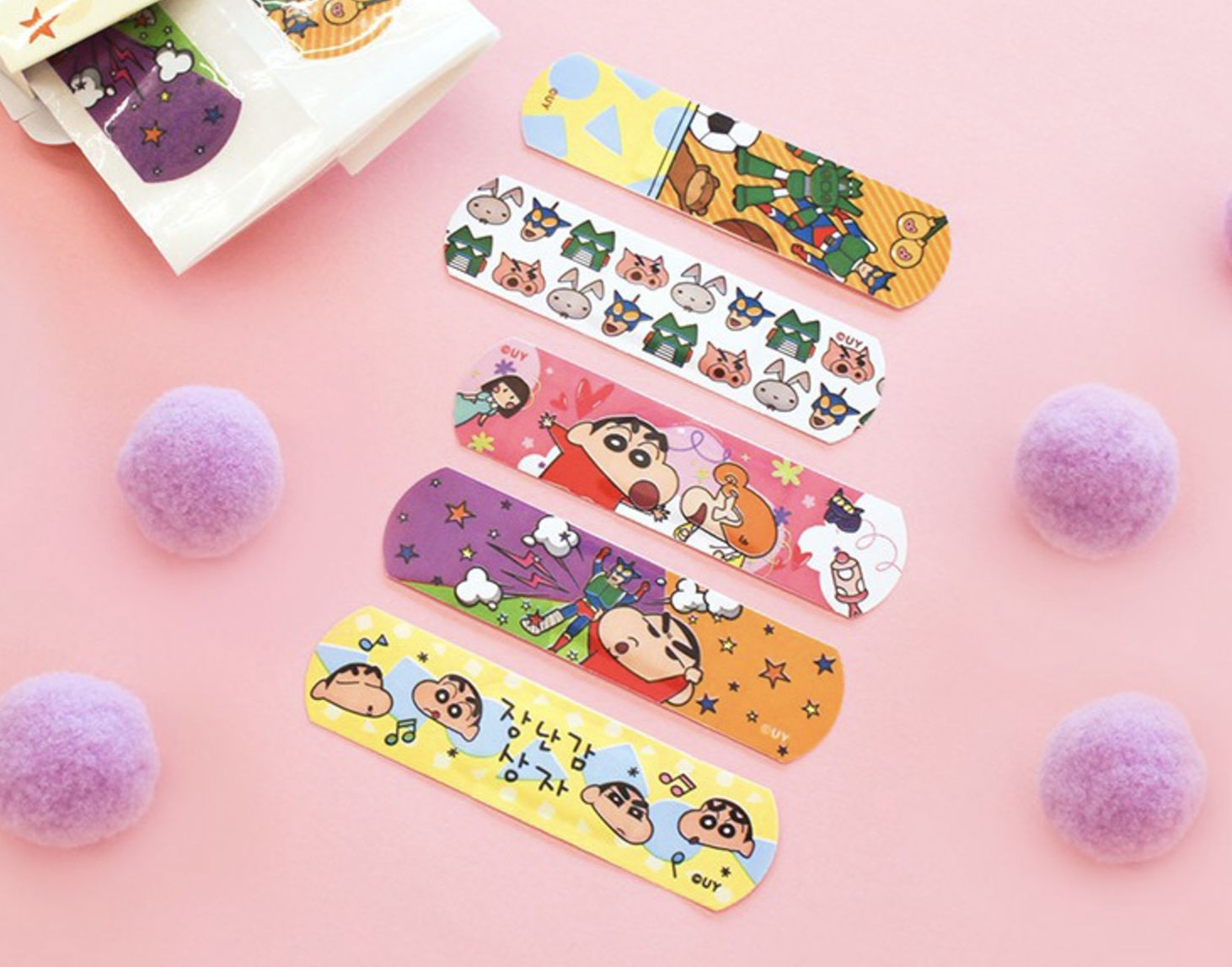 Crayon Shin-can With Robot Bandage 15pcs