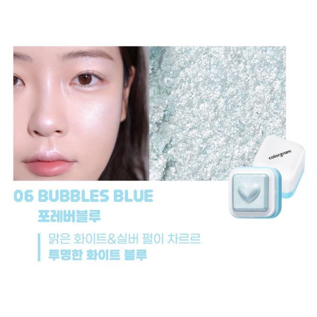 Colorgram Milk Bling Heartlighter #06 Bubbles Blue
