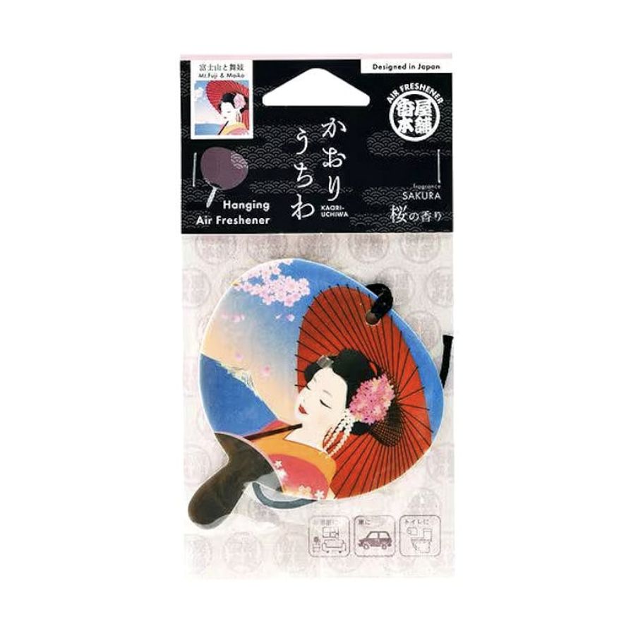 Kaori-Uchiwa Paper Air Freshener (Mt Fuji×Maiko)