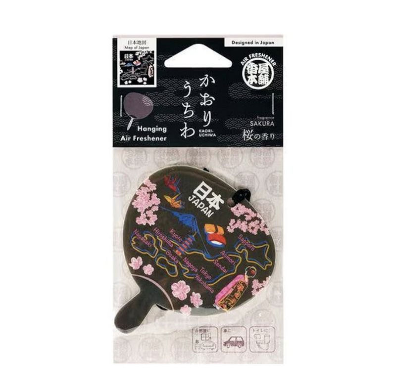 Kaori-Uchiwa Paper Air Freshener (Japan Map)